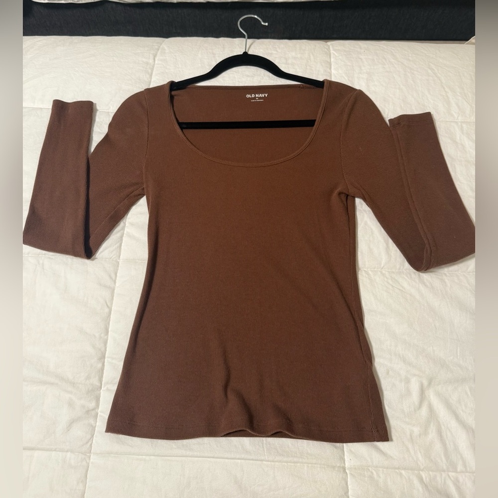 Old Navy Women's Chocolate Brown long sleeve
